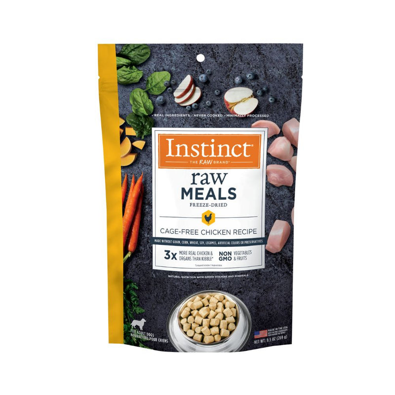 Instinct The Raw Brand Dog Raw Meal Freeze-Dried Cage-Free Chicken Recipe 9.5oz