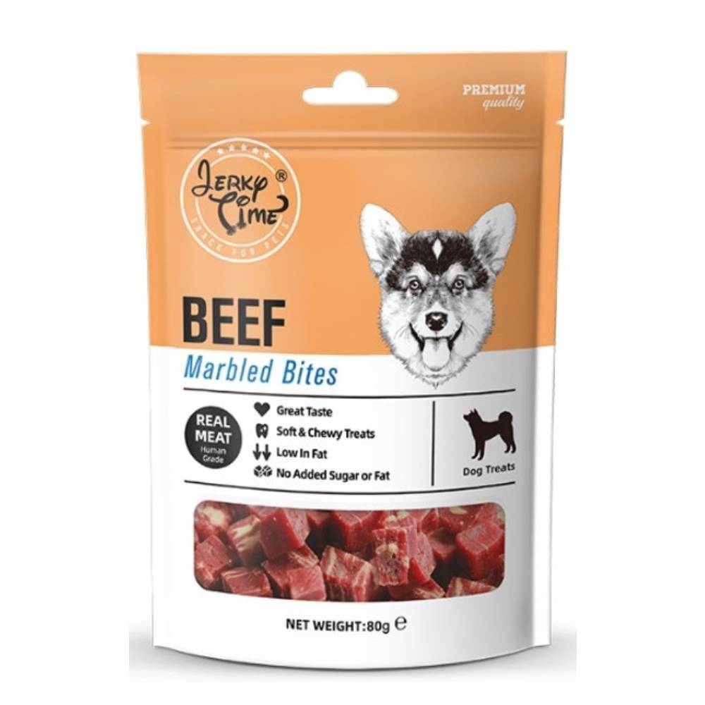 Jerky Time Dog Beef Marbled Bites 80g