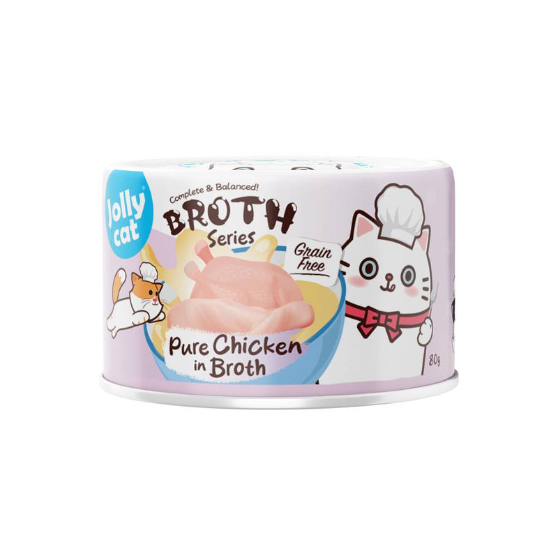 Jolly Cat Complete & Balanced Broth Series Pure Chicken in Broth 80g