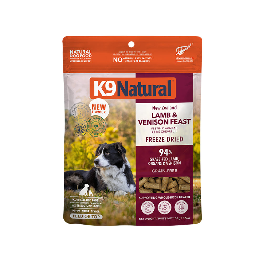 K9 Natural Dog Freeze Dried Lamb & Venison 100g