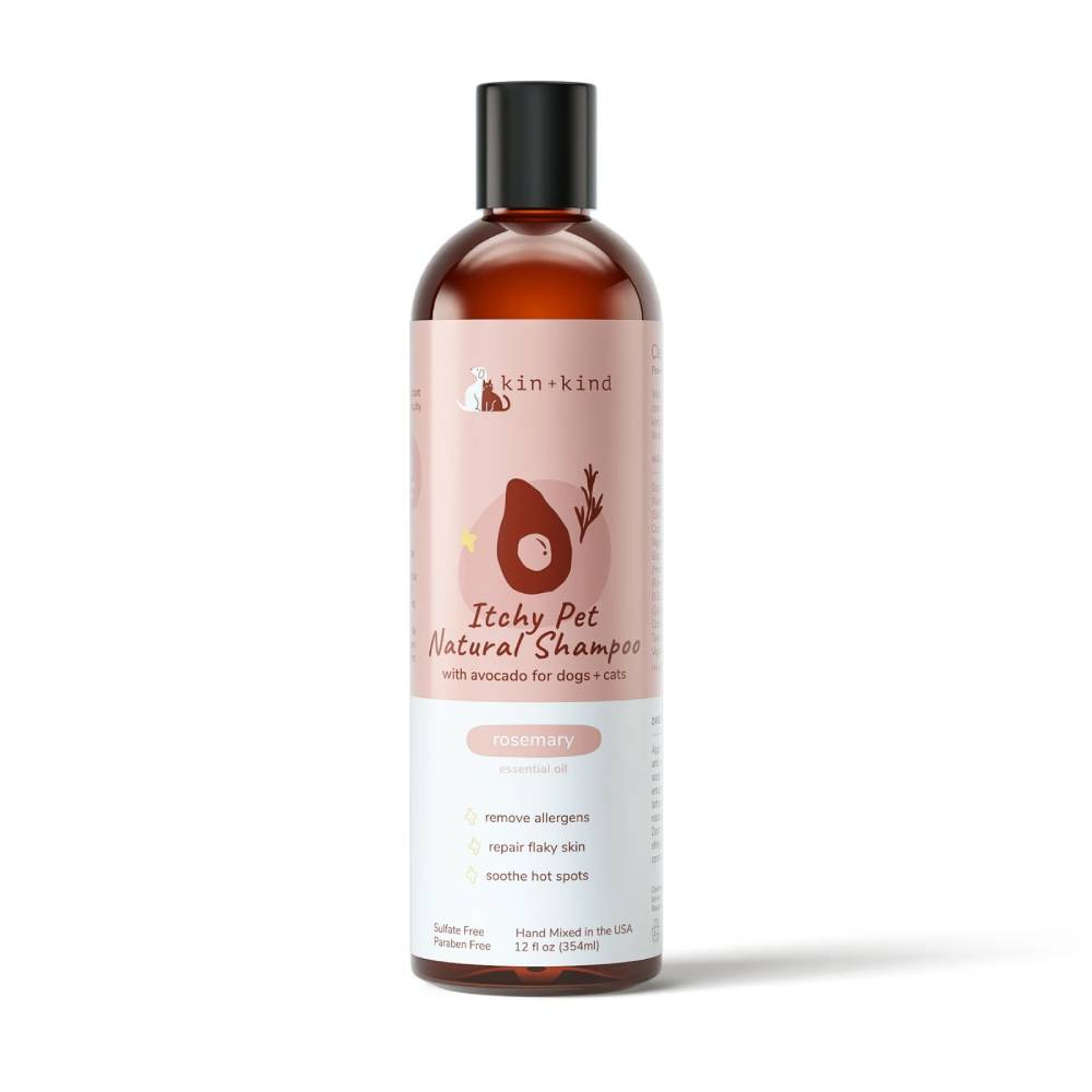Kin + Kind Dog & Cat Natural Shampoo Itchy Pet Rosemary 12oz