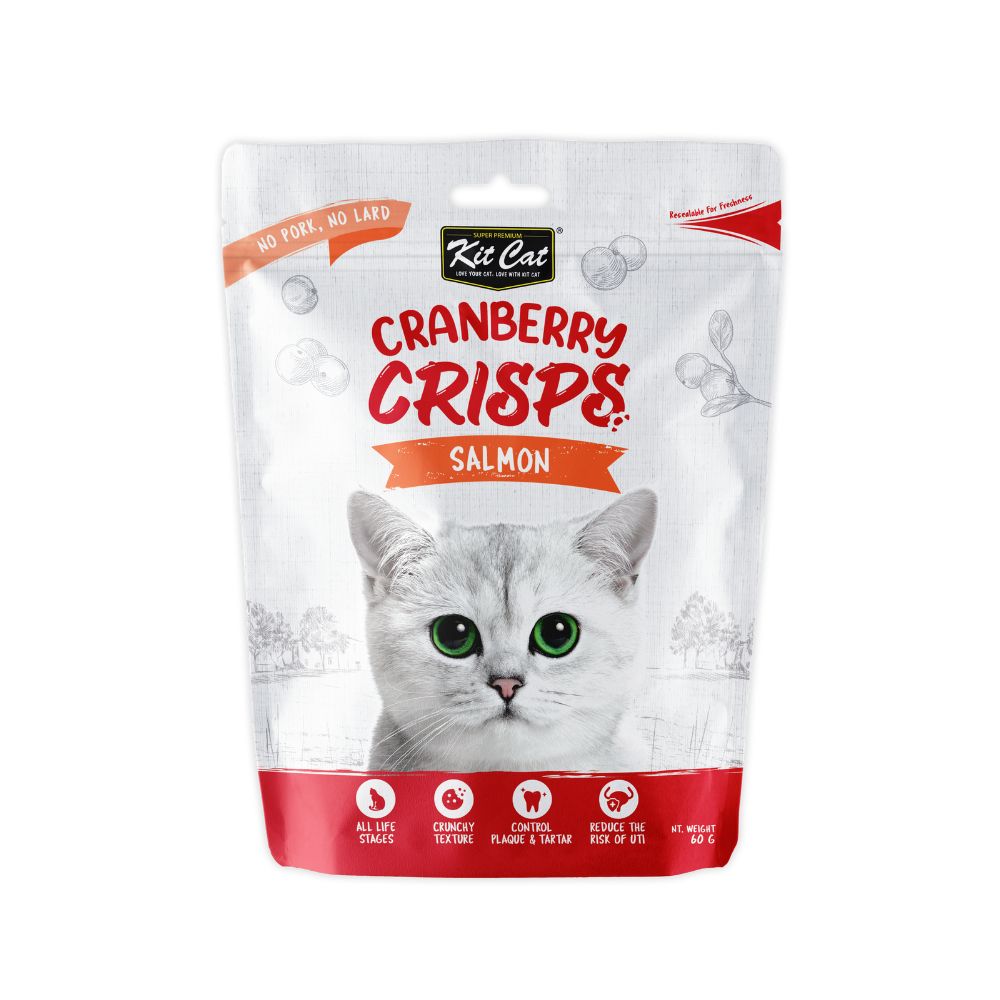 Kit Cat Cranberry Crisps Salmon 60g