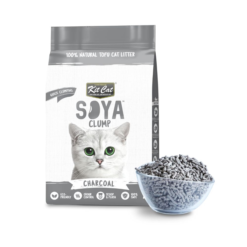 Kit Cat Soybean Litter Soya Clump Charcoal Clumping Cat Litter 7L