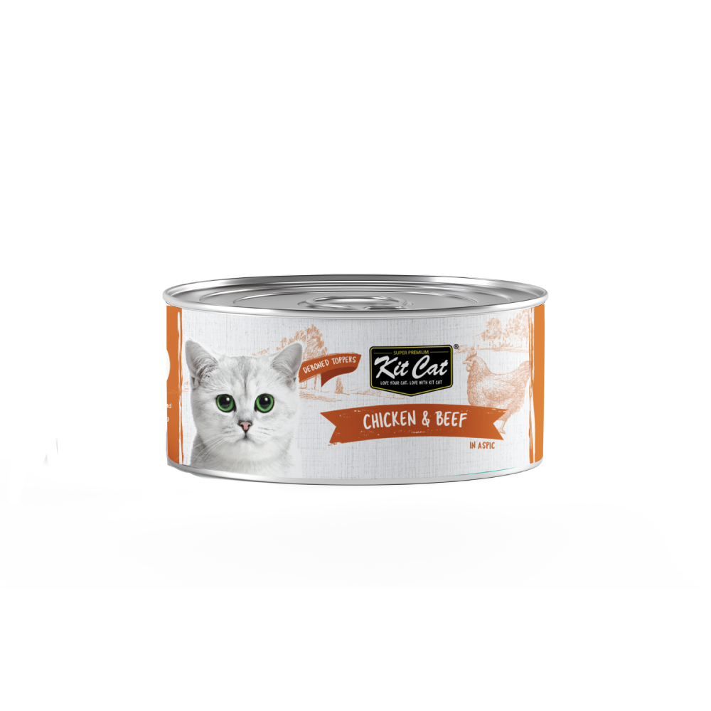 Kit Cat Country Fresh Deboned Chicken & Beef Grain-Free Canned Cat Food 80g
