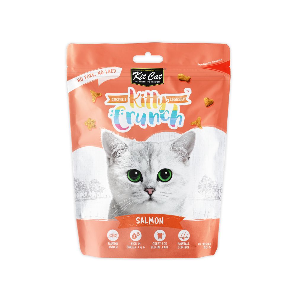 Kit Cat KittyCrunch Cat Bites Salmon Flavor 60g