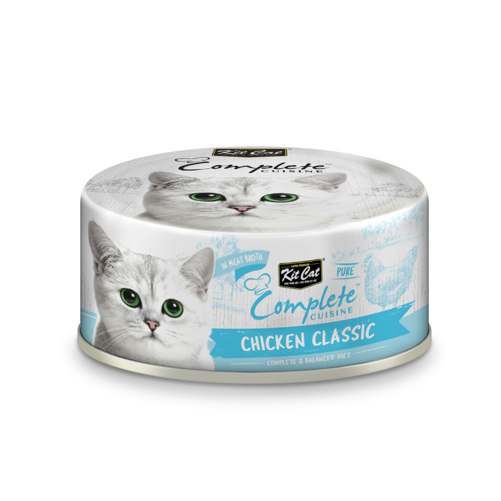 Kit Cat Pure Complete Cuisine Chicken Classic In Meat Broth 70g