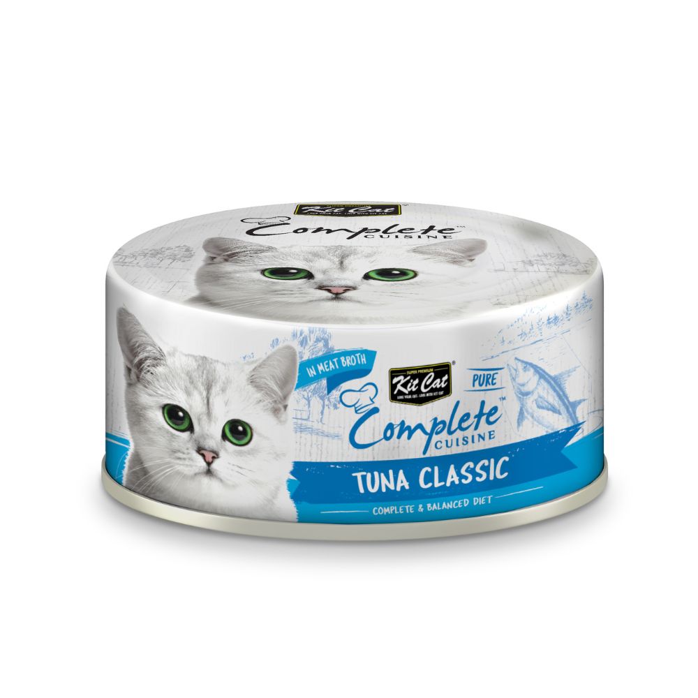 Kit Cat Pure Complete Cuisine Tuna Classic In Meat Broth 70g