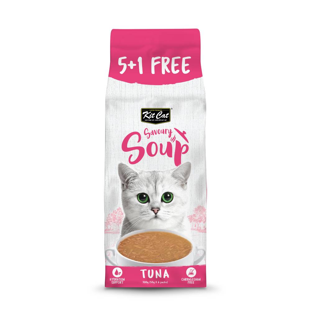 Kit Cat Savoury Soup Wet Food Pouches Tuna (6 x 50g)