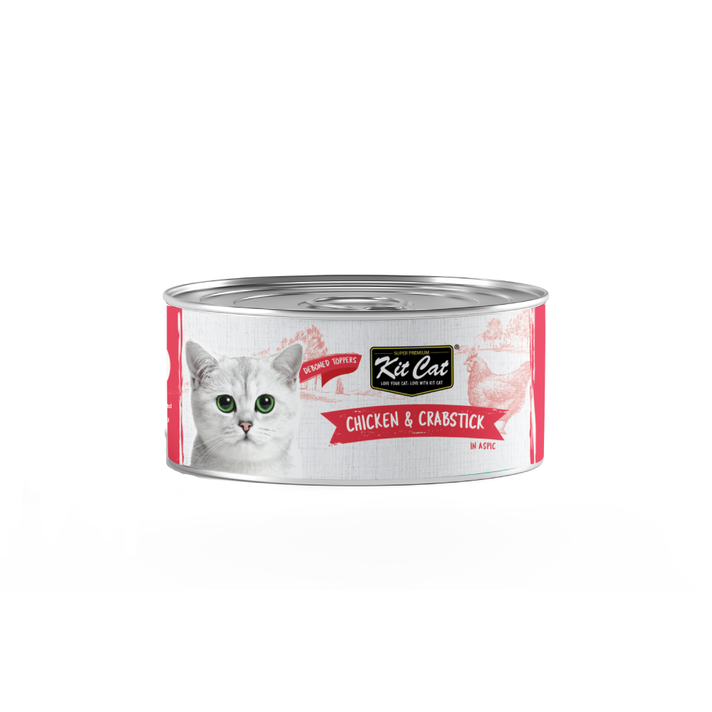 Kit Cat Super Premium Deboned Chicken & Crabstick Toppers 80g
