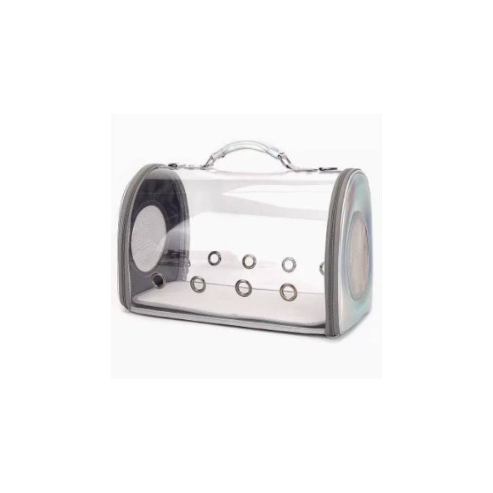 TrueNorth Transparent Pet Carrier L43cm x B24cm x H28cm (for pets up to 10kg)