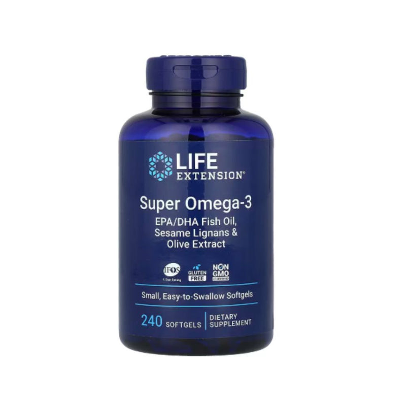 Life Extension Super Omega-3 EPA/DHA With Sesame Lignans And Olive Fruit Extract 240softgels