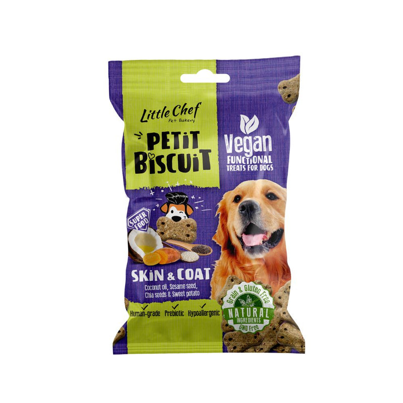 Little Chef Dog Petit Biscuit Treats Skin & Coat Grain & Gluten Free 100g