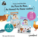 Loveabowl Dog Food Freeze A Bowl Freeze-Dried Raw Mackerel, Beef & Hoki 425g
