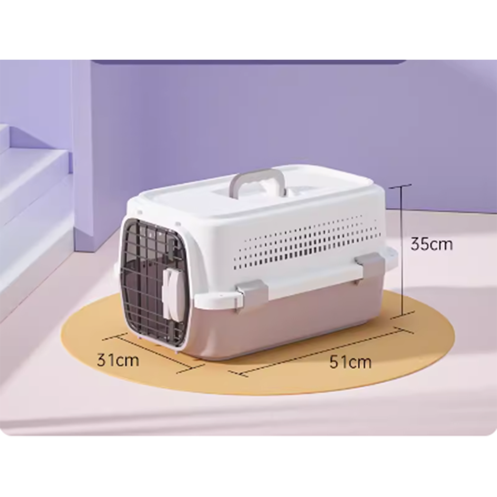 MaiShi Travel Pet Crate M - L51cm x B31cm x H35cm - Purple
