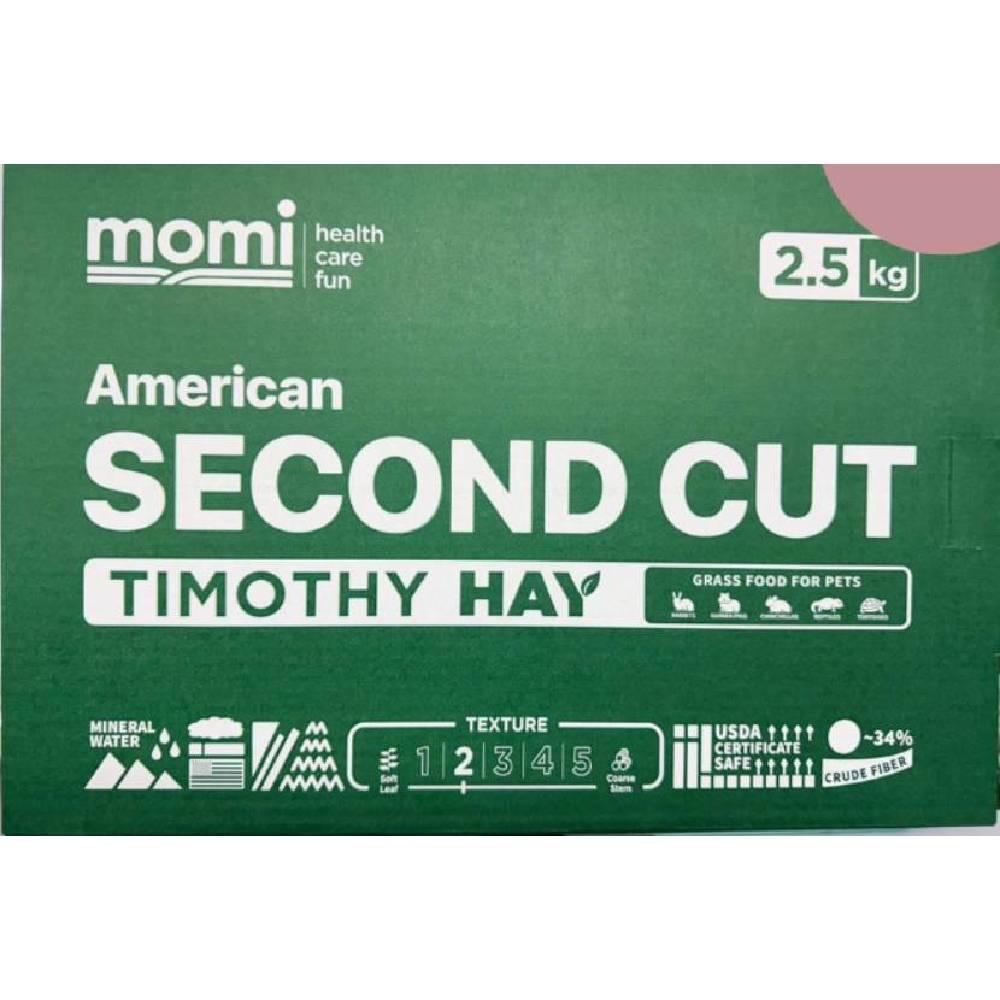 Momi Second Cut Timothy Hay 2.5kg
