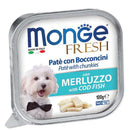 Monge Fresh - Cod Fish Pate With Chunkies Tray Dog Food 100g