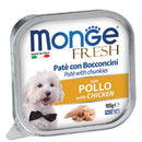 Monge Fresh - Chicken Pate With Chunkies Tray Dog Food 100g