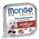 Monge Fresh - Lamb Pate With Chunkies Tray Dog Food 100g