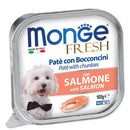 Monge Fresh - Salmon Pate With Chunkies Tray Dog Food 100g