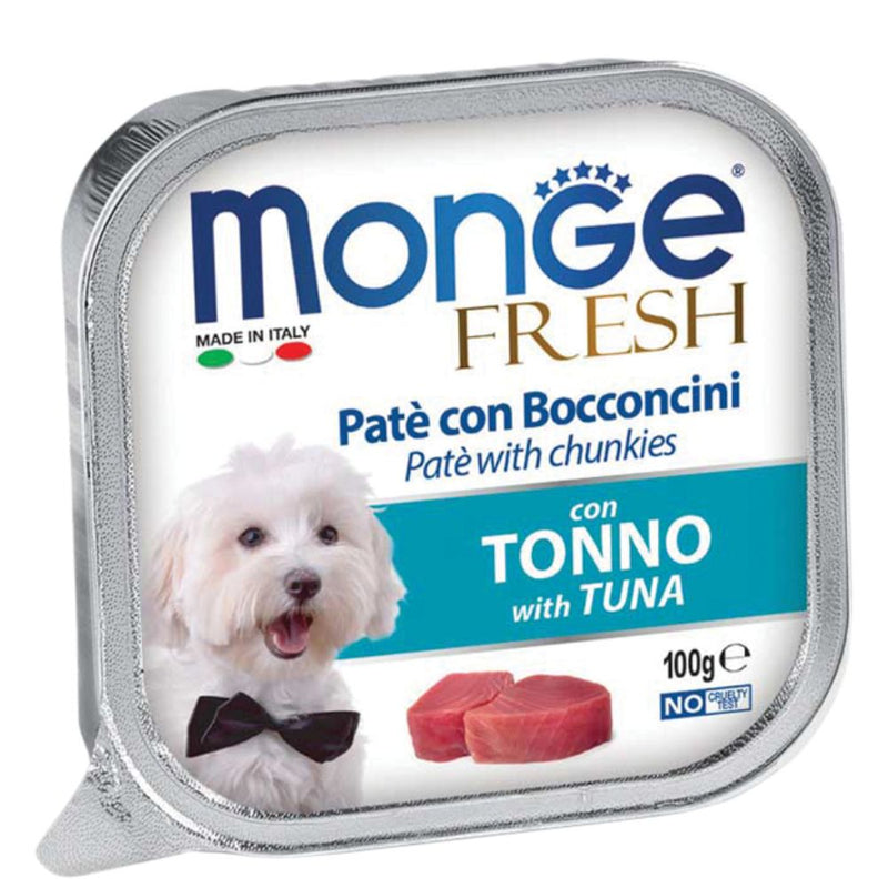 Monge Dog Fresh Tuna Pate with Chunkies 100g