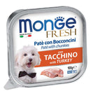 Monge Fresh - Turkey Pate With Chunkies Tray Dog Food 100g