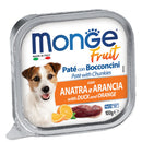 Monge Fruit - Duck & Orange Pate With Chunkies Tray Dog Food 100g