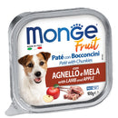 Monge Fruit - Lamb & Apple Pate With Chunkies Tray Dog Food 100g