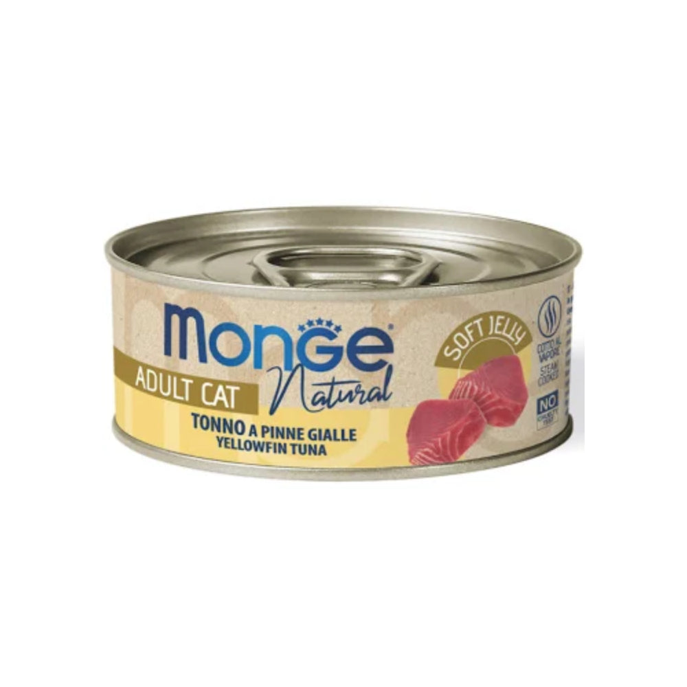 Monge Yellowfin Tuna in Jelly Canned Cat Food 80g