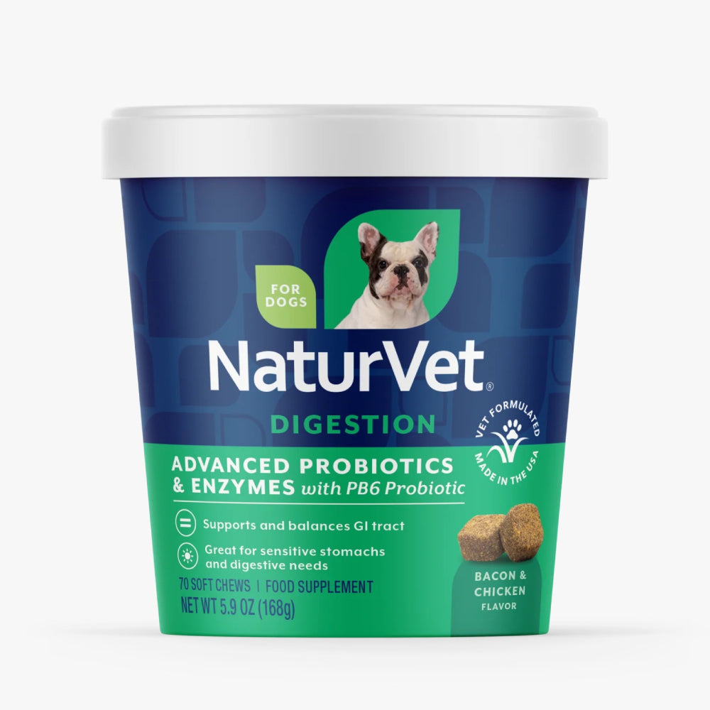 NaturVet Advanced Probiotics & Enzymes 70cts