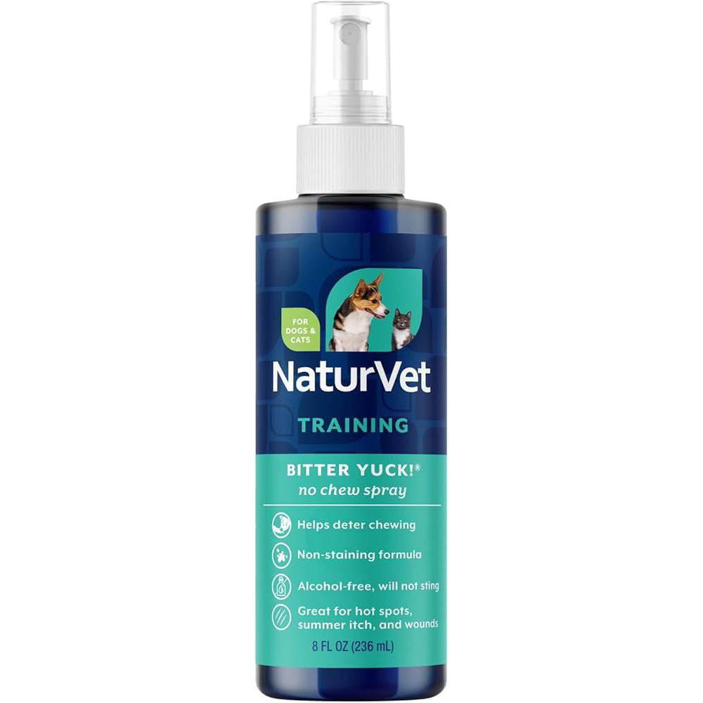 NaturVet Training Bitter Yuck No Chew Spray 8oz