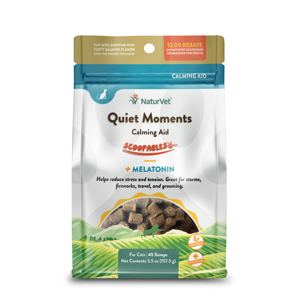 NaturVet Cat Quiet Moments Calming Aid Scoopables 5.5oz