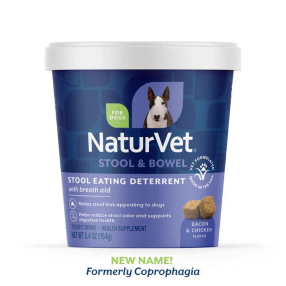 NaturVet Coprophagia Stool Eating Deterrent Plus Breath Aid 70cts