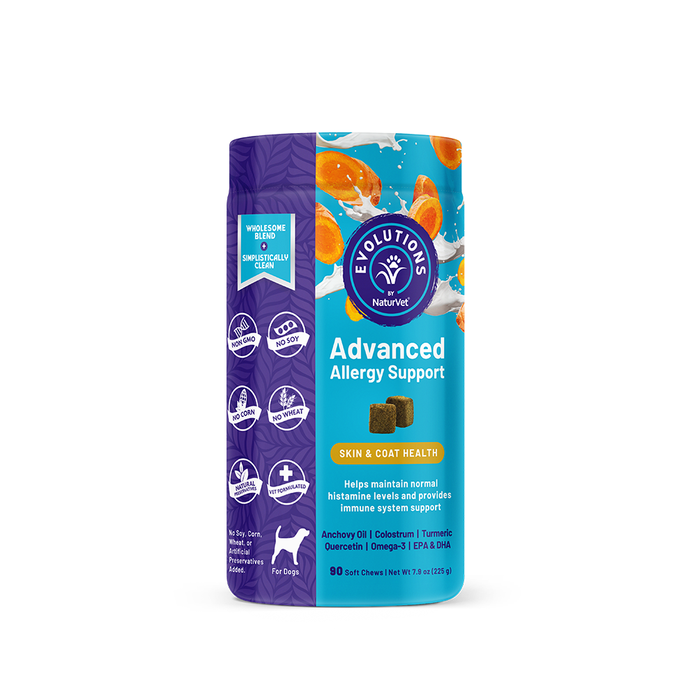 NaturVet Evolutions Advanced Allergy Support Soft Chews for Dogs 90cts
