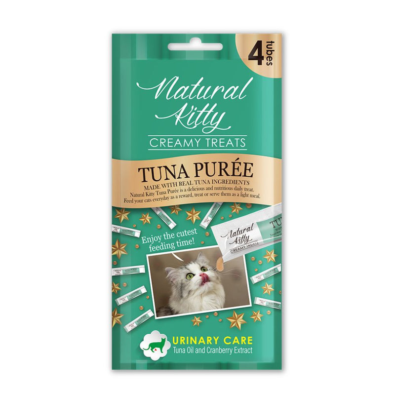 Natural Kitty Creamy Treats Urinary Care - Tuna Puree 4x12g