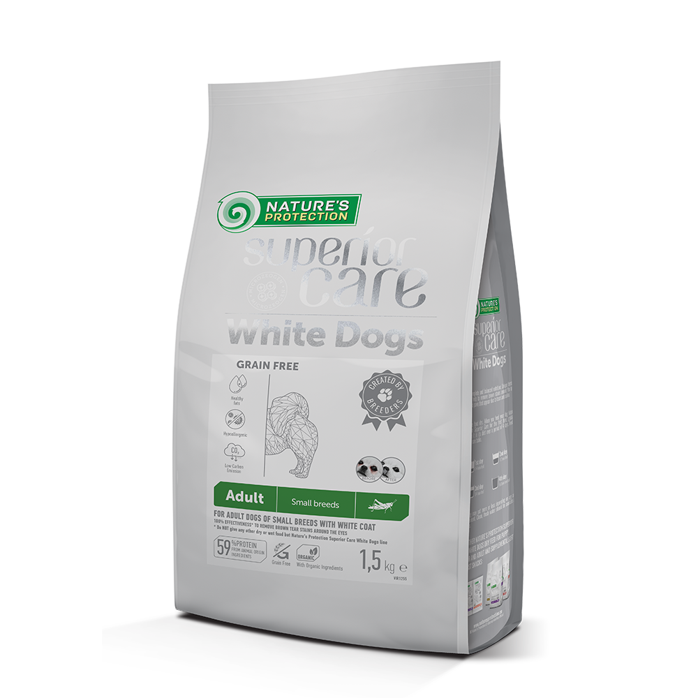 Nature's Protection Dog Superior Care White Dogs Small Breed Insect 1.5kg