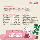 Holuah! Gravy Tuna with Baby Clam Canned Cat Food 80g