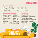 Holuah! Gravy Tuna with Quail Egg Canned Cat Food 80g