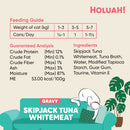 Holuah! Gravy Skipjack Tuna Whitemeat Canned Cat Food 80g
