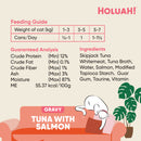 Holuah! Gravy Tuna with Salmon Canned Cat Food 80g