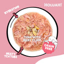 Holuah! Gravy Tuna with Baby Clam Canned Cat Food 80g