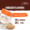 Absolute Bites Freeze Dried Wild Flakes Toppers for Cats & Dogs - Krill with Chicken Recipe 100g