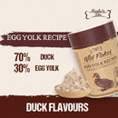 Absolute Bites Freeze Dried Wild Flakes Toppers for Cats & Dogs - Egg Yolk with Duck Recipe 100g