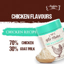 Absolute Bites Freeze Dried Wild Flakes Toppers for Cats & Dogs - Chicken with Goat Milk Recipe 100g