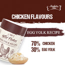 Absolute Bites Freeze Dried Wild Flakes Toppers for Cats & Dogs - Egg Yolk with Chicken Recipe 100g