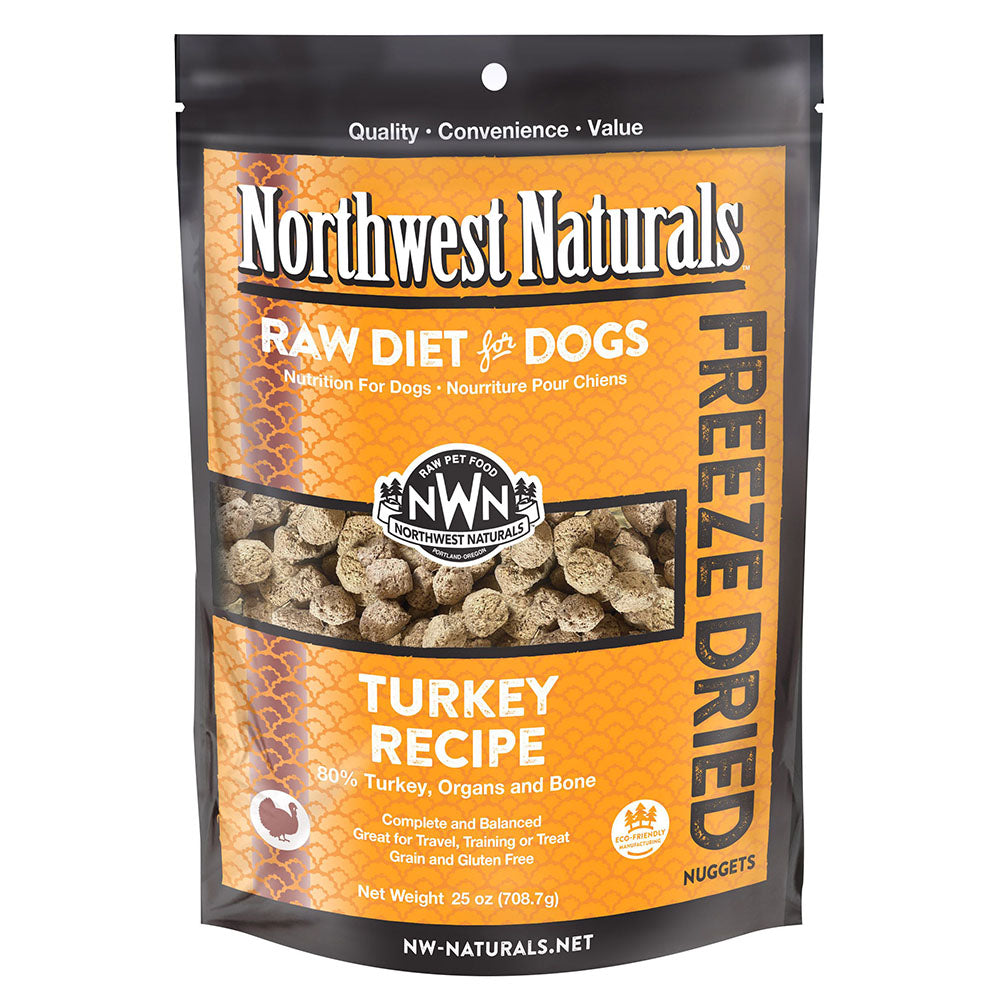 Northwest Naturals Dog Turkey Freeze Dried Nuggets 25oz
