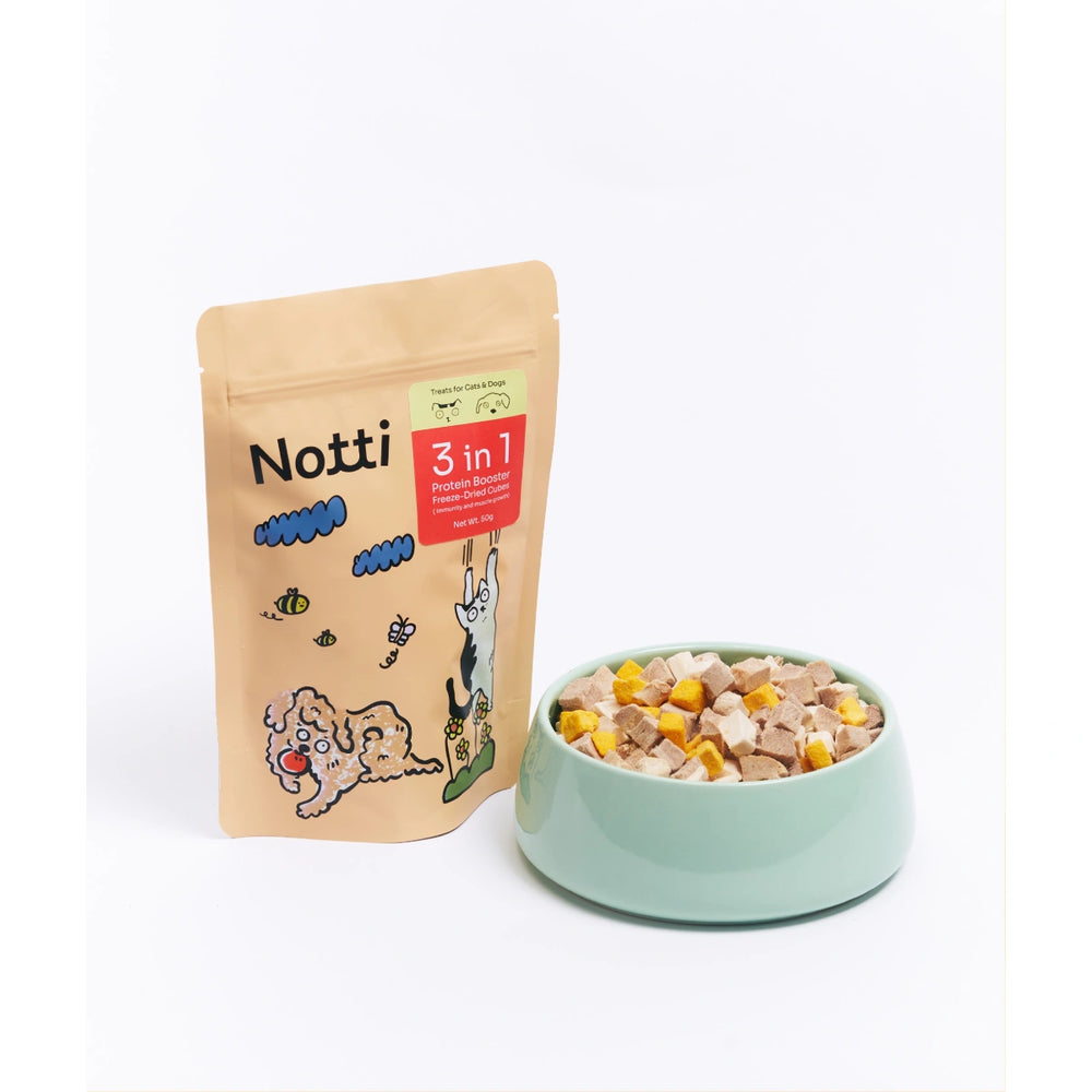 Notti 3-in-1 Protein Booster Freeze-Dried Cubes Treats 50g