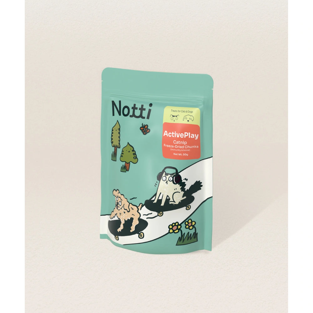 Notti Activeplay Catnip Freeze-Dried Chunks Treats 50g