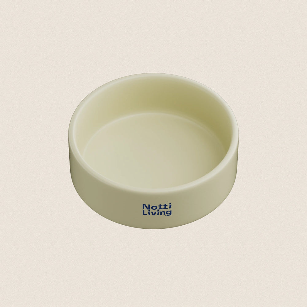 Notti Living 001 Pet Food Bowl - Vanilla