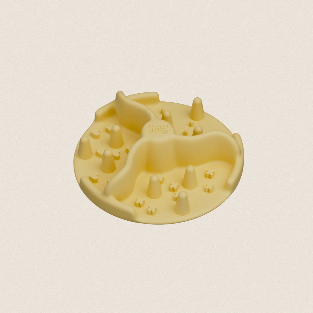 Notti Living Food Bowl Slow Feeding Accessory - Yolk