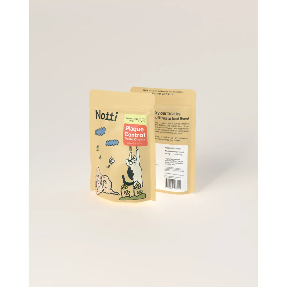 Notti Plaque Control Dental Chews for Medium/Large Dogs 100g